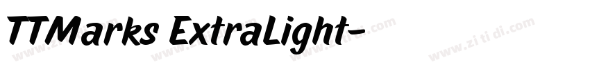 TTMarks ExtraLight字体转换
